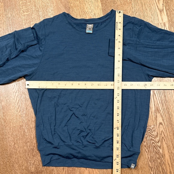 Icebreaker Mira Merino Wool Cool Lite Blue Base Layer L/S T Shirt Womens Medium - Picture 8 of 8